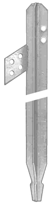 Electrod imp. zincat, tip cruce, 50x50x3 mm, banda lat. 4xØ13mm, L-2 m