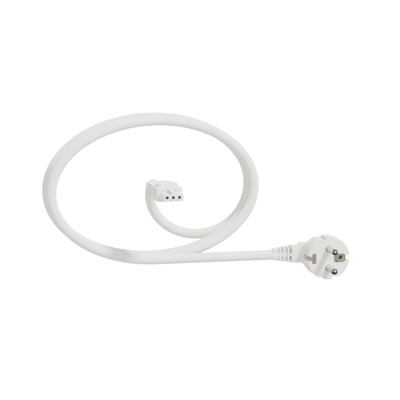 Cablu+conector rapid drept,3m-1,5mm2,alb