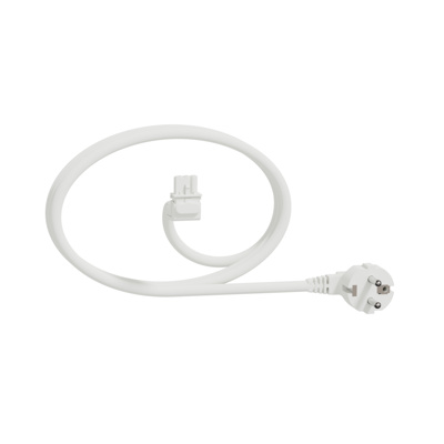 Cablu+con.rapid 90grade,10m-2,5mm2,alb